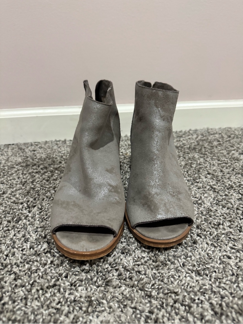 Sole Society Tabbie Grey booties 8.5